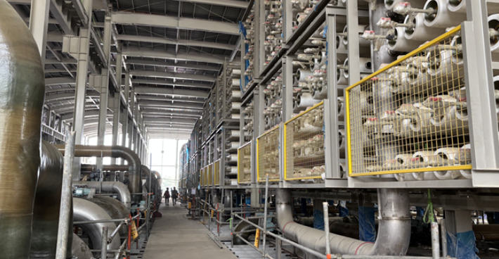 해수담수화 시설 역삼투 막여과 시설, 기후에너지환경부 제공