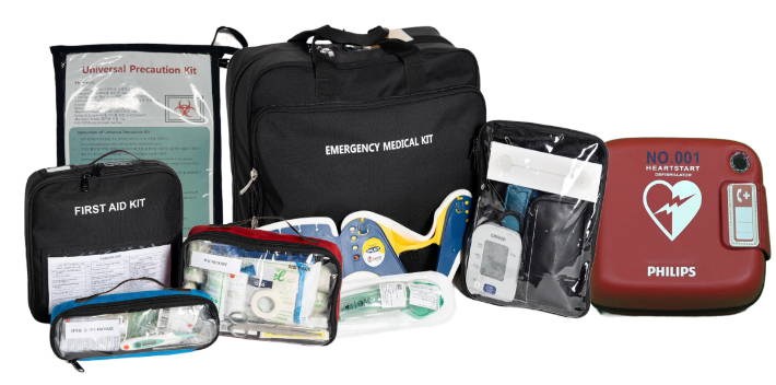 대한항공은 운항 중 발생하는 다양한 응급 의료 상황에 대비해 기내 의료기기를 탑재하고 있다. 대한항공 제공