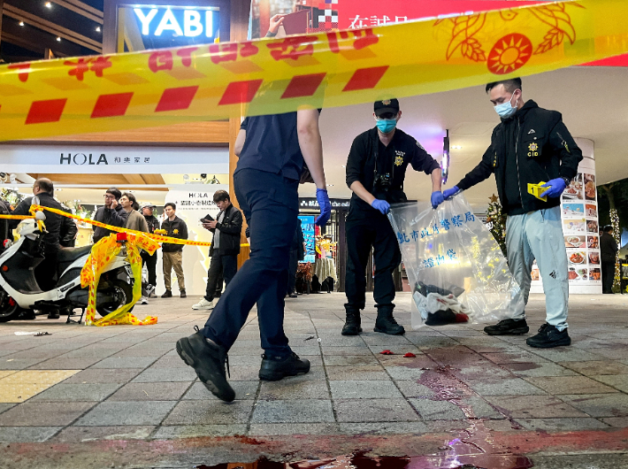 대만 수도 타이베이서 흉기 난동으로 4명 사망. 연합뉴스