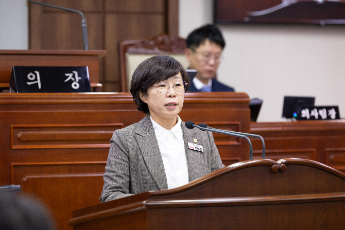 최미희 의원. 순천시의회 제공