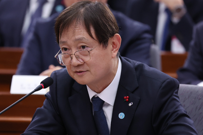 발언하는 이찬진 금융감독원장. 연합뉴스