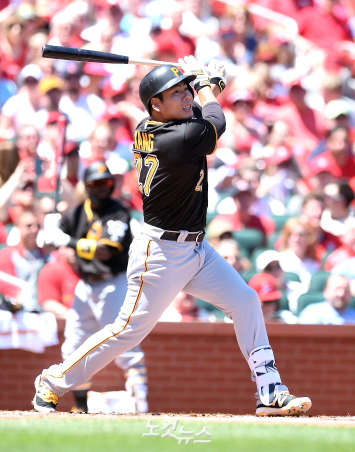 메이저 리그 피츠버그 시절 강정호. 노컷뉴스