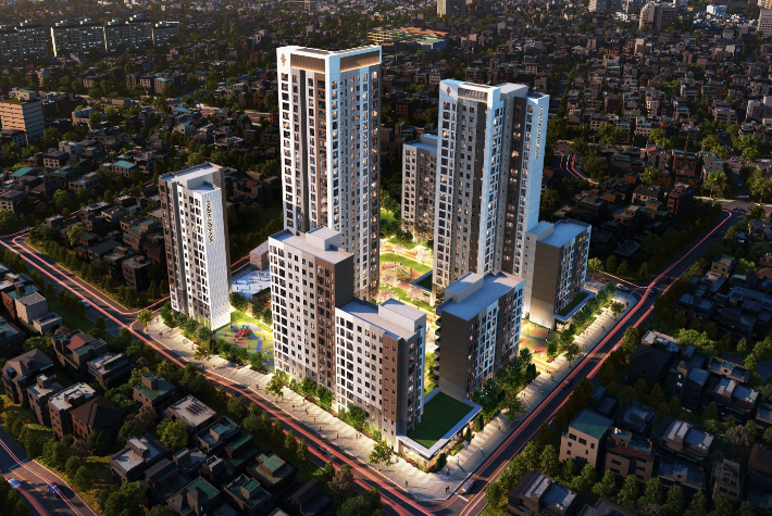 면목본동 3구역 조감도. HS화성 제공