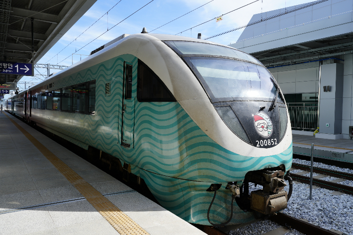 동해선 철도. 울진군 제공