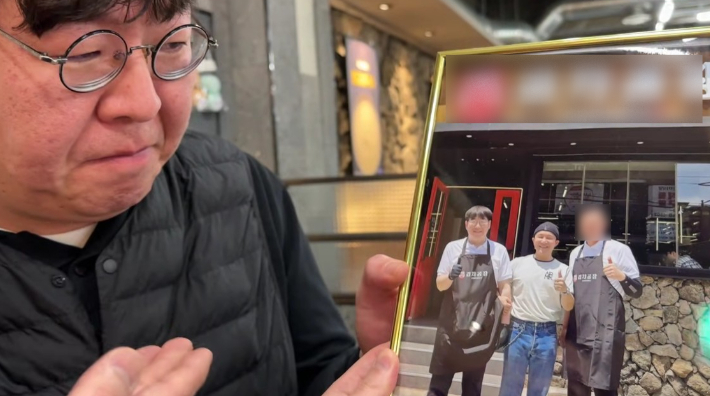 김주호 대표가 직접 공개한 사진. '장사의 신' 유튜브 영상 캡처