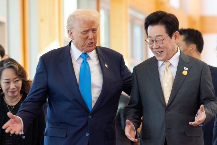 도널드 트럼프 미국 대통령과 이재명 대통령. 연합뉴스