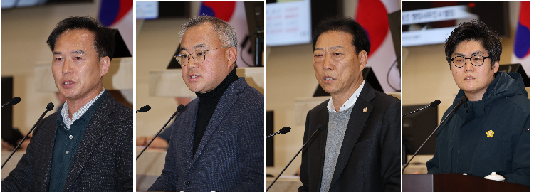 전주형, 배상신, 김영헌, 김성민 의원(왼쪽부터). 포항시의회 제공
