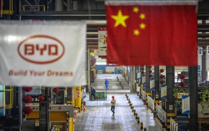 중국 전기차 생산업체 BYD(비야디). 연합뉴스