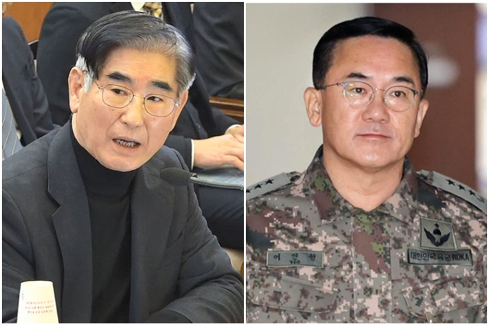 김용현 전 국방부 장관·여인형 전 국군방첩사령관. 연합뉴스