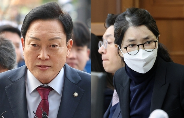 국민의힘 김선교 의원·김건희씨. 연합뉴스·사진공동취재단