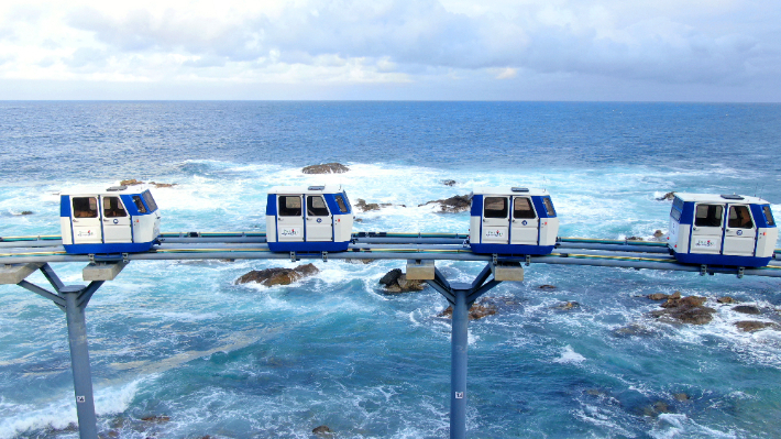 죽변해안스카이레일. 울진군 제공