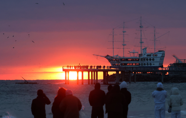 새해 앞둔 정동진 일출. 연합뉴스