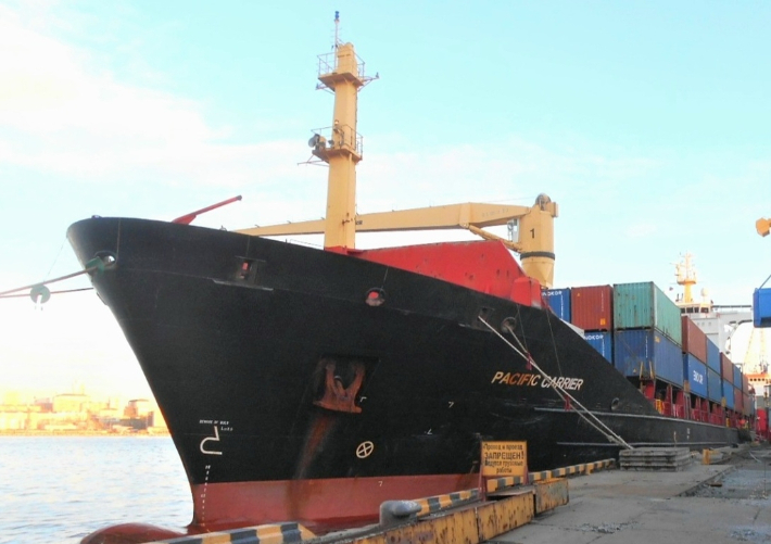 장금상선의 퍼시픽 캐리어호. 연합뉴스