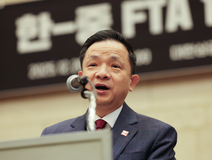 다이빙 주한 중국대사. 연합뉴스