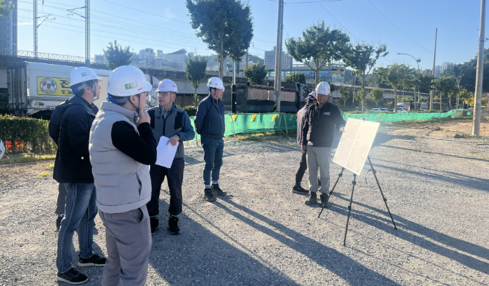 재난위험지역 정비- 목포 임성지구 사업장 현장 점검. 전라남도 제공