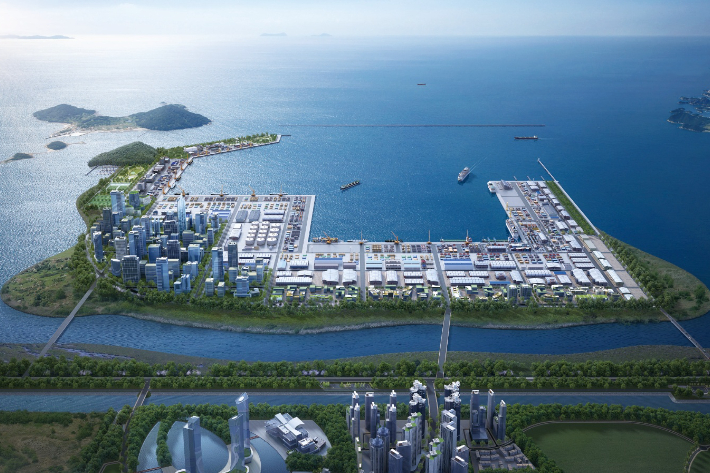 전북 새만금 신항 조감도. 전북도 제공