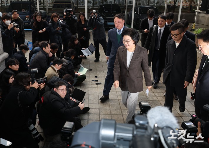 인사청문회 준비사무실 출근하는 이혜훈 후보자