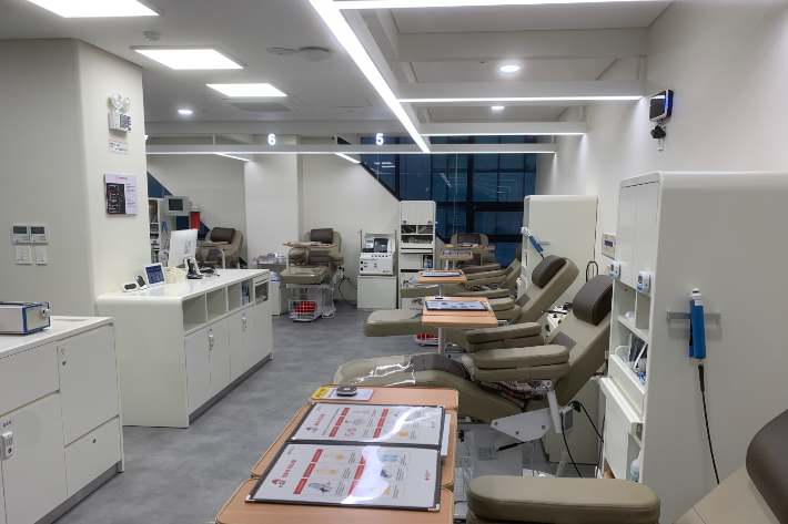 대한적십자사 강원특별자치도혈액원 원주무실센터. 강원혈액원 제공