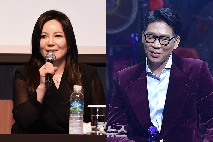 왼쪽부터 차가원 원헌드레드 회장, MC몽. 박종민 기자