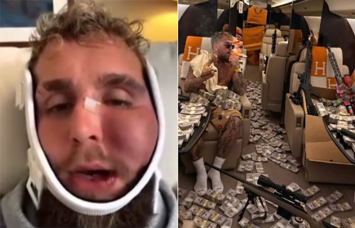 제이크 폴이 자신의 SNS에 직접 올린 돈뭉치 사진. 인스타그램 캡처