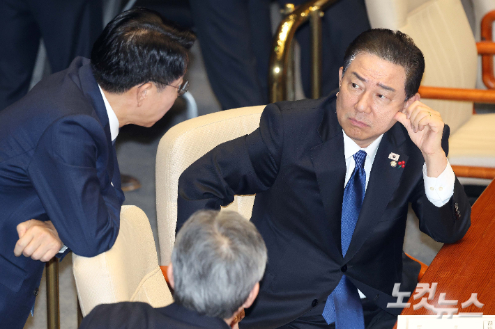 김병기 더불어민주당 원내대표. 박종민 기자