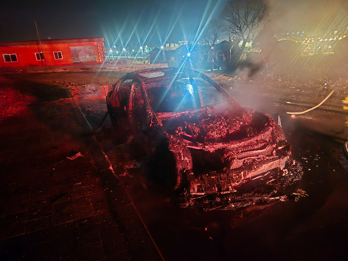 화재 모습. 충남 공주소방서 제공
