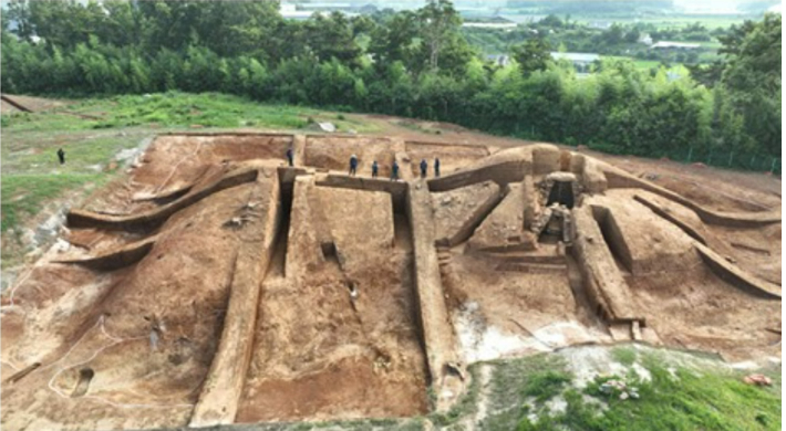 함평 마산리 표산 고분군 전경. 전라남도 제공