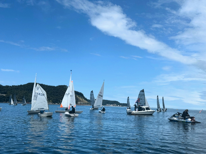 영일대해수욕장 해상. 포항시 제공