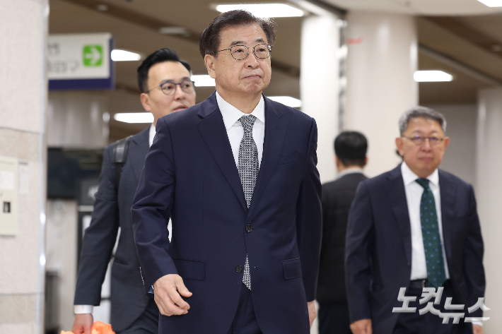 '서해 공무원 피격 사건'을 은폐하려 한 혐의로 재판에 넘겨진 서훈 전 국가안보실장. 류영주 기자