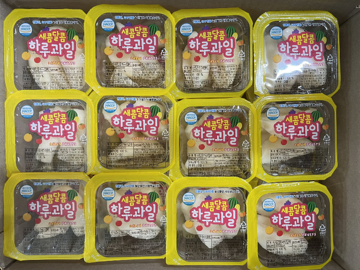 전라남도가 초등 돌봄교실에 지원하는 과일 간식. 전라남도 제공