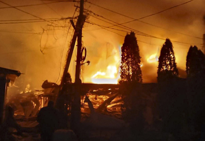 헤르손 공습 피해 모습. 연합뉴스