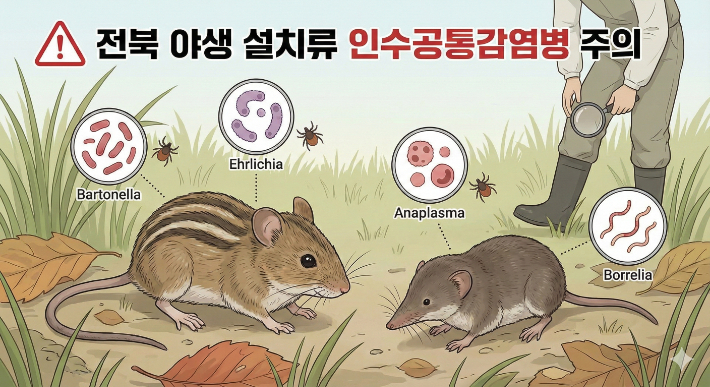 인수공통감염병 병원체 검출. AI생성 이미지 캡처
