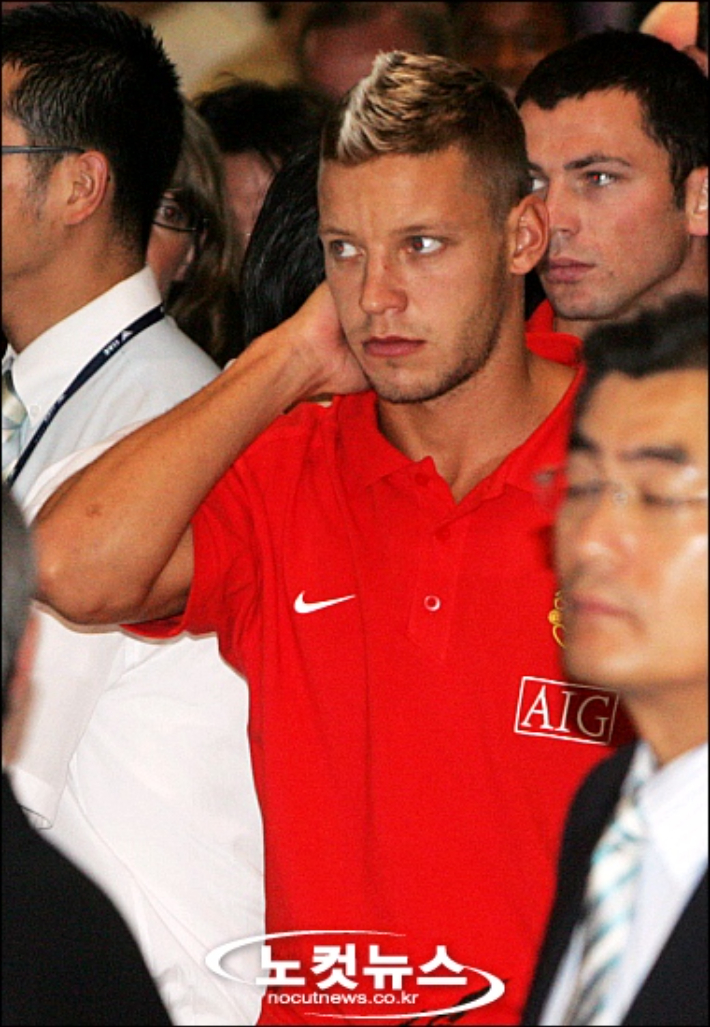 지난 2007년 아시아 투어에 나선 잉글랜드 프로축구 프리미어리그 챔피언 맨체스터 유나이티드의 앨런 스미스. 노컷뉴스 자료사진