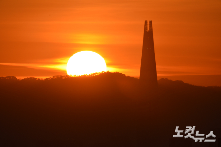 2026년 1월 1일 오전 8시, 병오년(丙午年) 새해 첫 일출이 관측되고 있다. 최원철 기자
