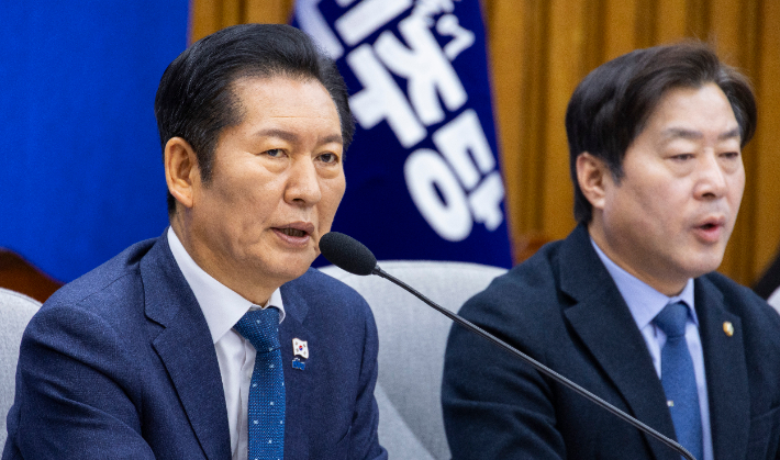 더불어민주당 정청래 대표. 연합뉴스