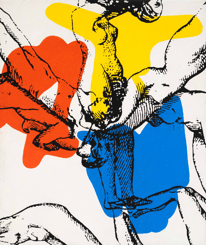 장-마리 해슬리, '황홀경', 캔버스에 아크릴릭, 193×162cm(1991). 