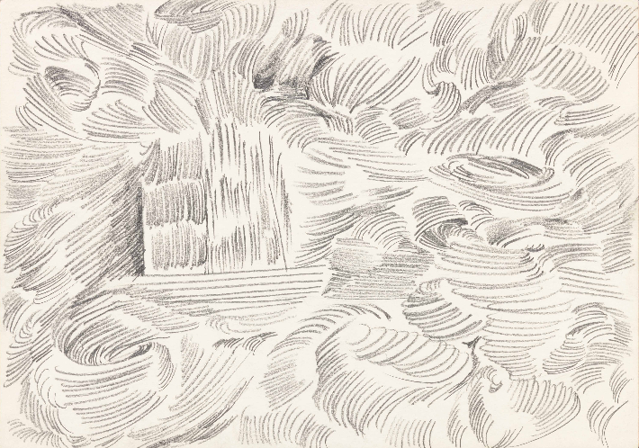 장-마리 해슬리, '다름 II', 종이에 흑연, 21×29.6cm(1958). ⓒ 장-마리 해슬리 Jean-Marie Haessle