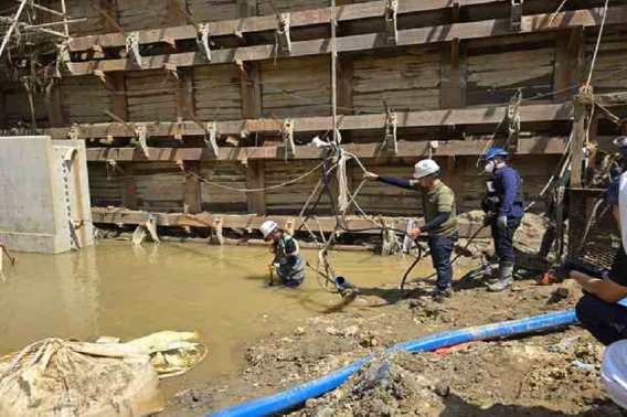 국립과학수사연구소, 한국산업안전보건공단, 한국전기안전공사 점검 사진. 경기남부경찰청 제공