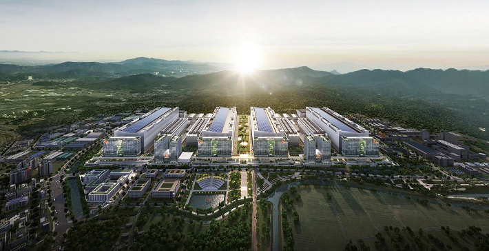 용인 반도체클러스터 조감도. 연합뉴스