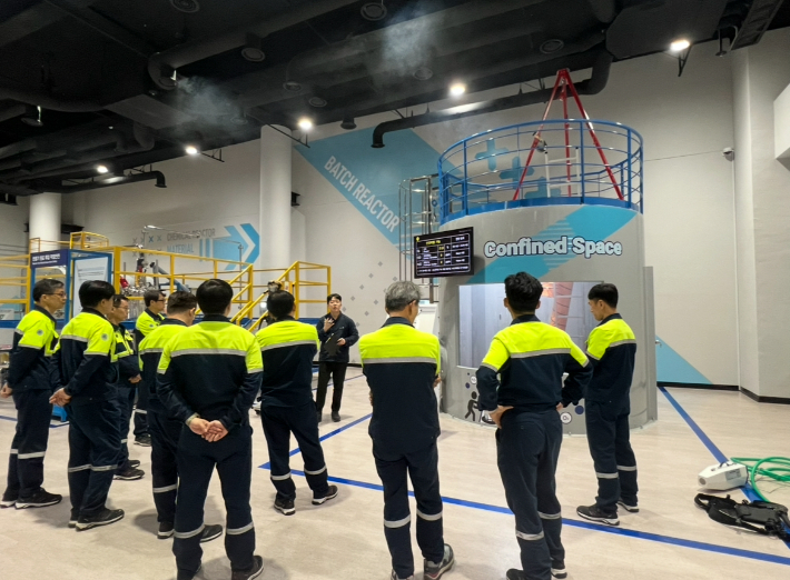 근로자 안전교육. 전라남도 제공