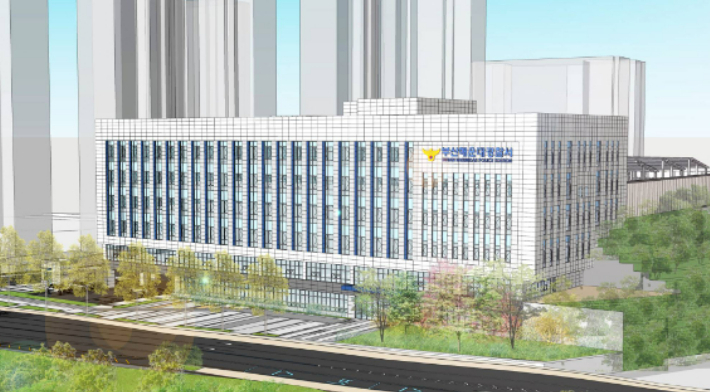 부산 해운대경찰서 신청사 조감도. 부산경찰청 제공 