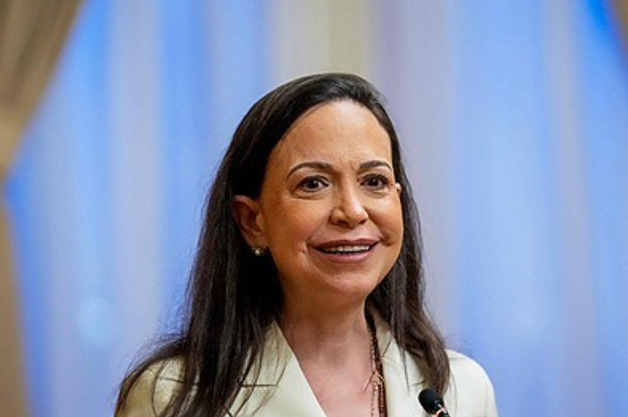 노벨평화상 수상자인 베네수엘라의 야권 지도자 마리아 코리나 마차도. 연합뉴스