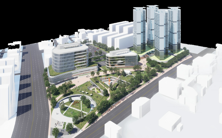 봉명동 도시재생 혁신지구 조감도. 청주시 제공 