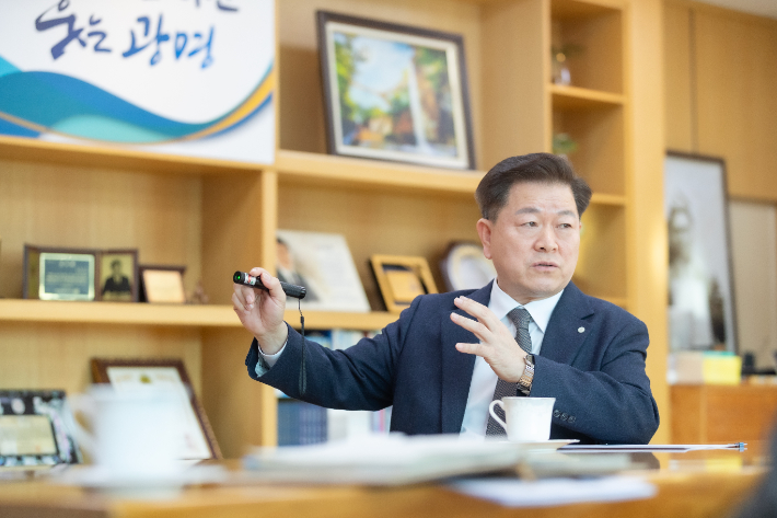 박승원 광명시장 모습. 광명시 제공