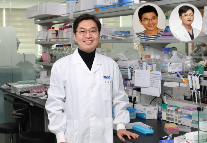   KAIST 박정원 박사(하단 왼쪽)와 (왼쪽 위)KAIST 이정호 교수, 연세대 세브란스병원 강석구 교수. KAIST 제공 