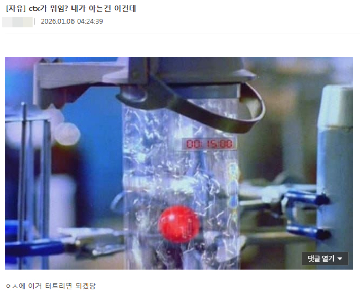 온라인 커뮤니티 캡처