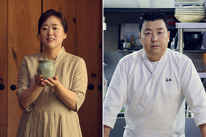 좌측부터 술 빚는 윤주모, 정호영. 넷플릭스 제공