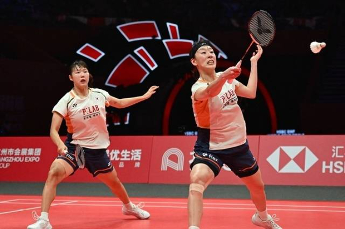 한국 여자 복식 백하나(왼쪽)-이소희. 연합뉴스 