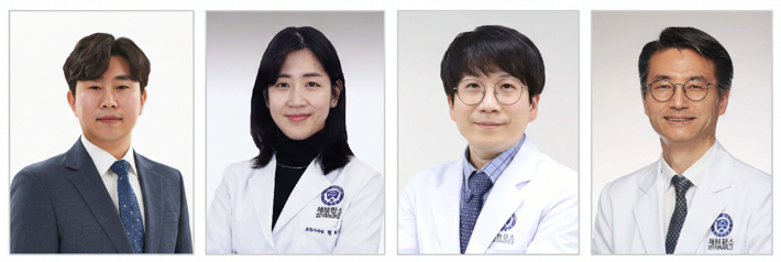 (왼쪽부터)계명대 손낙훈 교수, 용인세브란스병원 소화기내과 현혜경, 허철웅 교수, 세브란스병원 김태일 교수