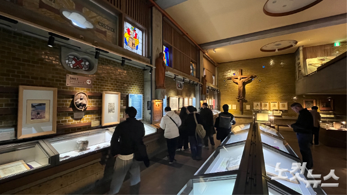 일본의 26성인 순교기념관 내부 모습. 최재훈 기자